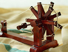Swavalamban ~ Charkha { Brown . 25cm }